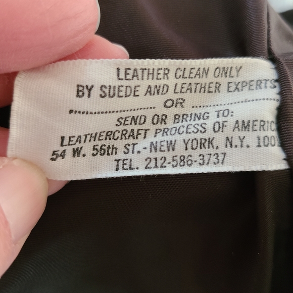 Vintage 1960's Leather Coat - Picture 4 of 4